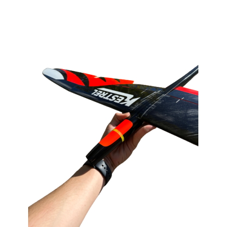 F5K Kestrel Standard Rosso circa 1,5 m - FLASH RC
