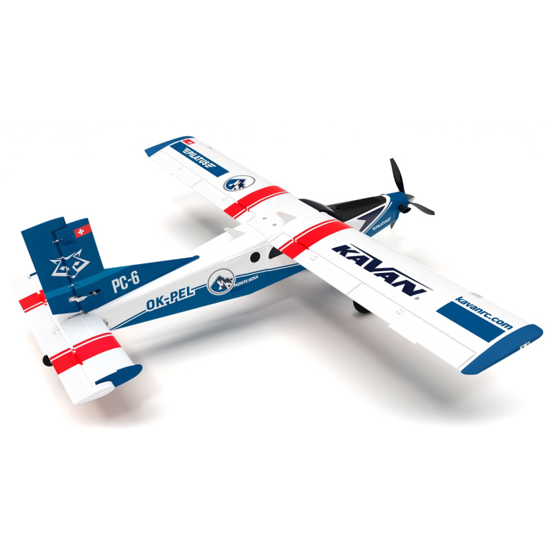 Flugzeug Kavan Pilatus PC-6 Porter 1.5m PNP - blau - FLASH RC