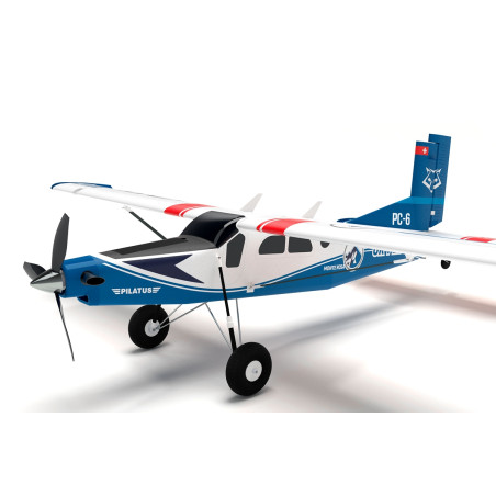 Avion Kavan Pilatus PC-6 Porter 1.5m PNP - bleue - FLASH RC