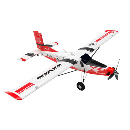 Aviones Kavan Pilatus PC-6 Porter 1.5m PNP - Rojo - FLASH RC