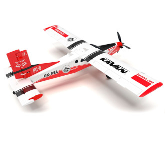 Avion Kavan Pilatus PC-6 Porter 1.5m PNP - Rouge - FLASH RC 2