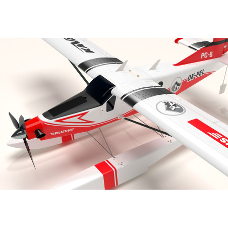 Aircraft Kavan Pilatus PC-6 Porter 1.5m PNP - Red - FLASH RC