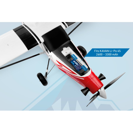 Flugzeug Kavan Pilatus PC-6 Porter 1.5m PNP - Rot - FLASH RC