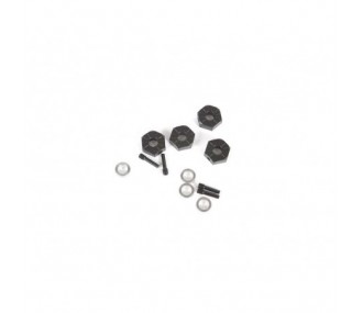 AXIAL AXI232018 12mm Hex, Screw Shaft & Spacer (4): UTB - FLASH RC