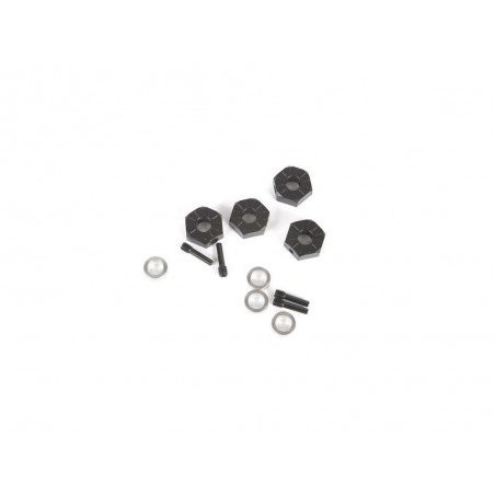RC Car Parts - AXIAL AXI232018 12mm Hex, Tornillo Eje y Espaciador (4): UTB - FLASH RC