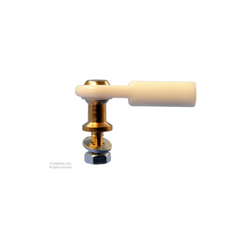 CHAPE A ROTULE V1, ∅7, M3/M3 LONGUE 2pcs - FLASH RC