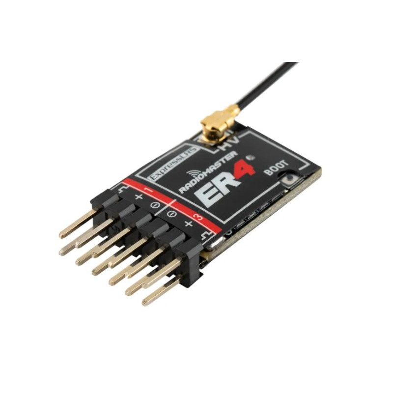 RADIOMASTER - Receptor RadioMaster ER4 2.4 GHz PWM ExpressLRS 4 canales - RC FLASH