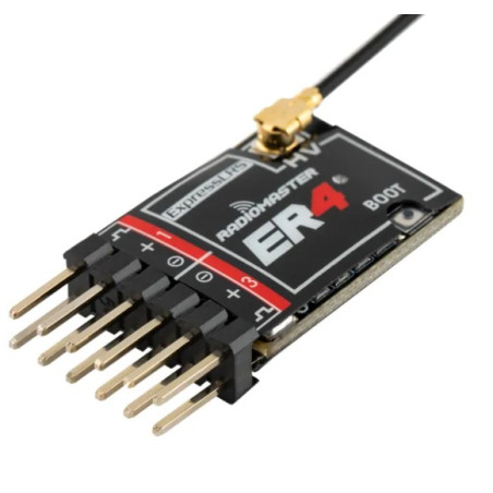 RADIOMASTER - RadioMaster ER4 2.4 GHz PWM ExpressLRS 4 channel receiver - FLASH RC