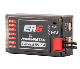 RADIOMASTER - RadioMaster 6-Kanal-Empfänger ER6 2,4 GHz PWM ExpressLRS - FLASH RC