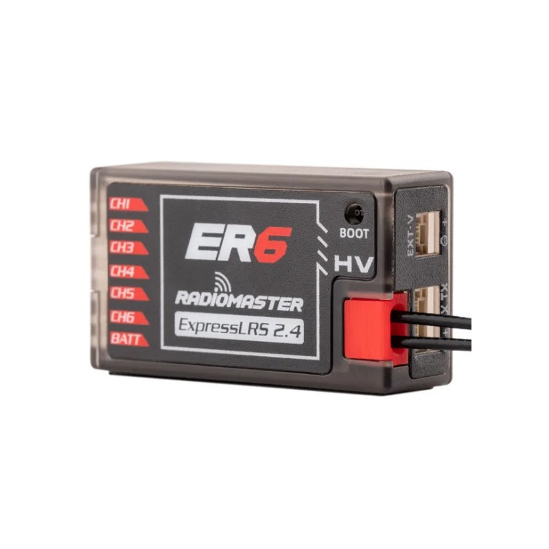 RADIOMASTER - RadioMaster ER6 6-channel receiver 2.4 GHz PWM ExpressLRS - FLASH RC