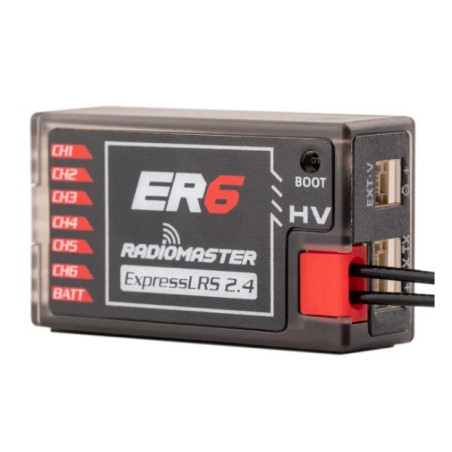 RADIOMASTER - RadioMaster 6-Kanal-Empfänger ER6 2,4 GHz PWM ExpressLRS - FLASH RC