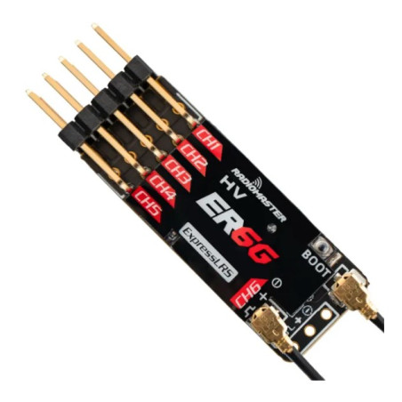 RadioMaster Récepteur 6 canaux ER6G 2,4 GHz PWM ExpressLRS - FLASH RC