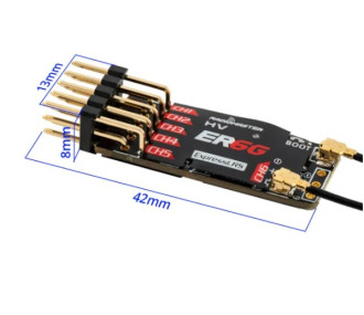 RADIOMASTER - RadioMaster 6 channel receiver ER6G 2.4 GHz PWM ExpressLRS - FLASH RC 2