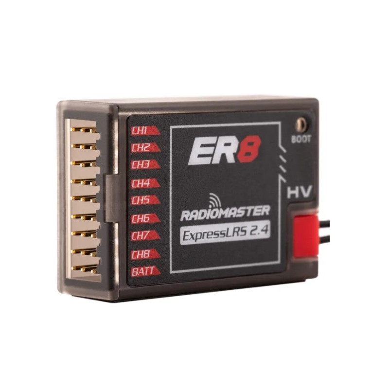 RADIOMASTER - Receptor de 8 canales RadioMaster ER8 2.4 GHz PWM ExpressLRS - RC FLASH