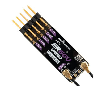 RADIOMASTER - RadioMaster 6-channel ER6GV 2.4 GHz PWM ExpressLRS receiver with Vario sensor - FLASH RC