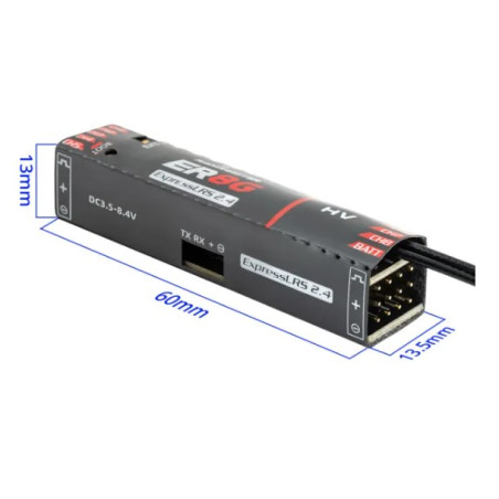 RADIOMASTER - Ricevitore RadioMaster 8 canali ER8G 2,4 GHz PWM ExpressLRS - FLASH RC