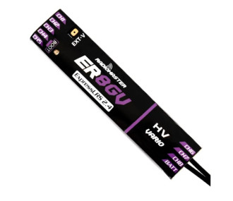 RADIOMASTER - RadioMaster Empfänger ER8GV 2,4 GHz PWM ExpressLRS 8-Kanal mit Vario-Sensor - FLASH RC