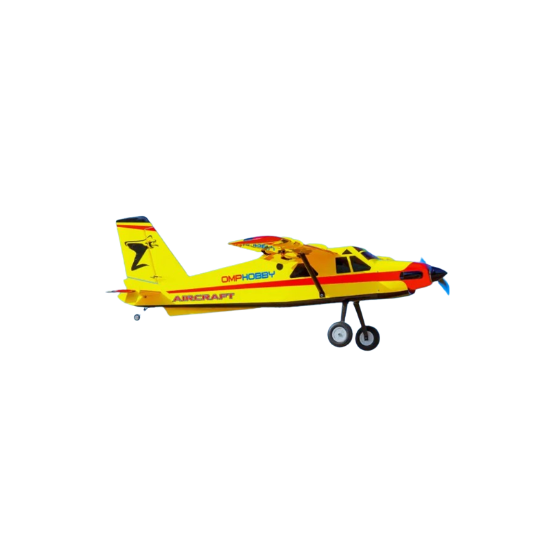 Avion OMPHOBBY Bushmaster Rouge/Jaune env 1.66m PNP - FLASH RC