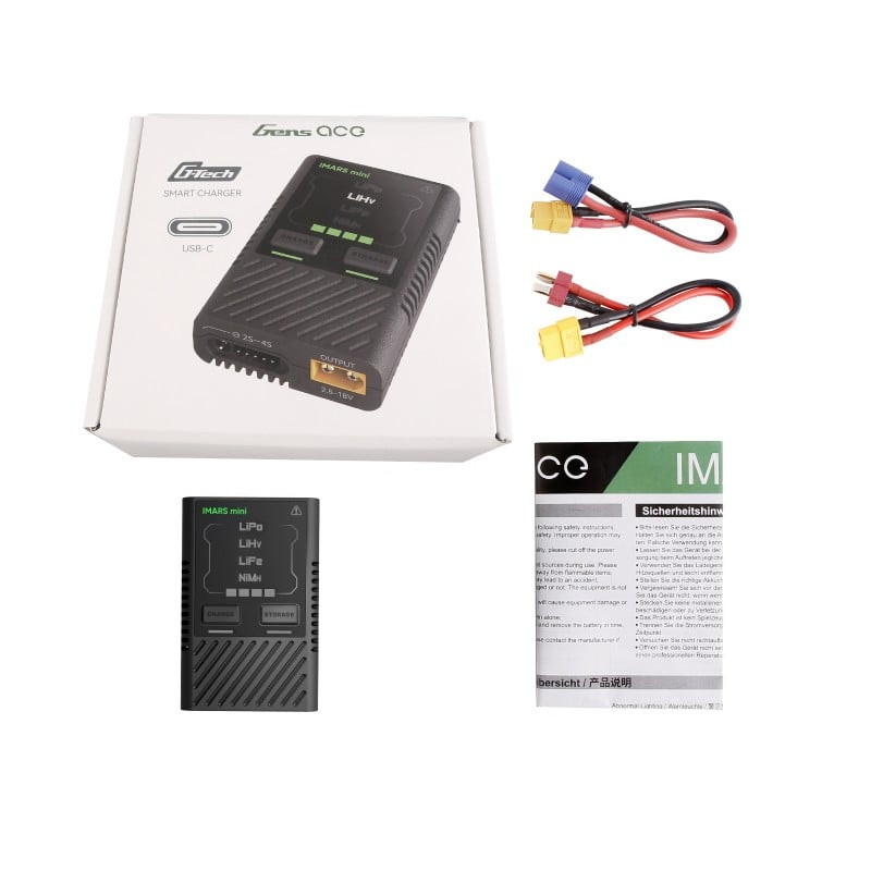 Chargeurs - Chargeur GensAce iMars Mini  Balance Charger 2-4s USB-C 60W - FLASH RC