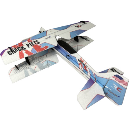 Avion RC Factory Crack Pitts XL Jaune env. 1.00m - FLASH RC