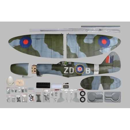 Warbird RC - Flugzeug Phoenix Model Spitfire Mk2 .46-.55 GP/EP ARF 1.40m - RC FLASH