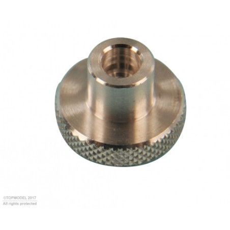ECROU ALUMINIUM MOLETE M3 4pcs 