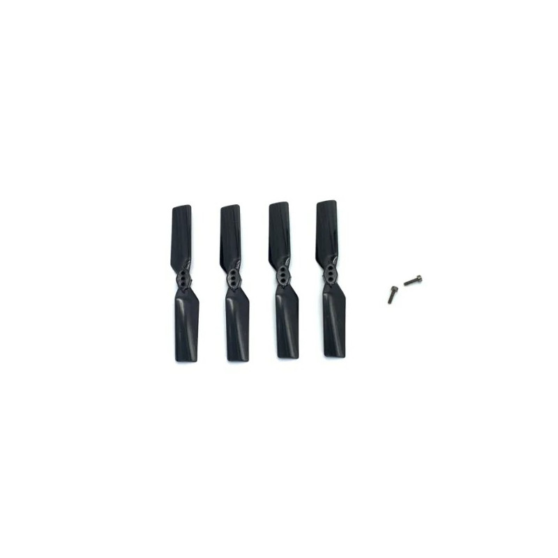 Helicoptère -Tail Blade set-Black（4pcs）