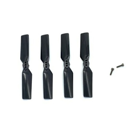 Helicoptère -Tail Blade set-Black（4pcs）