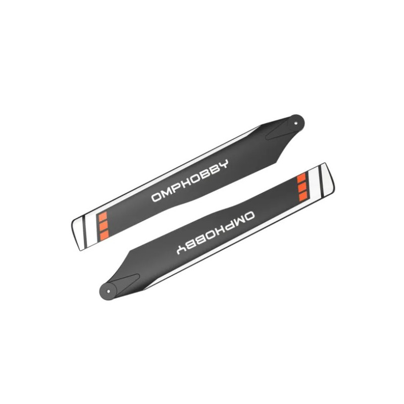 Helicoptère -125mm Main Blades(Orange)-(Hard)