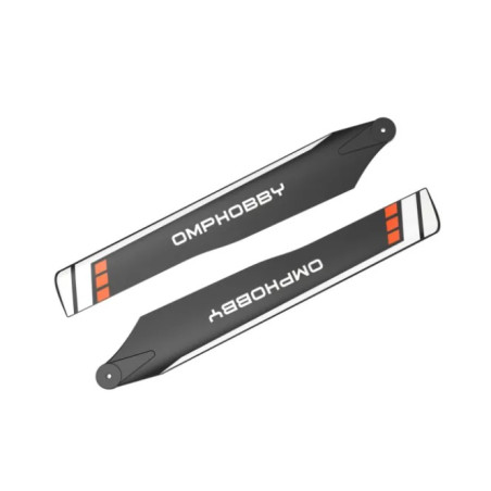 Helicoptère -125mm Main Blades(Orange)-(Hard)