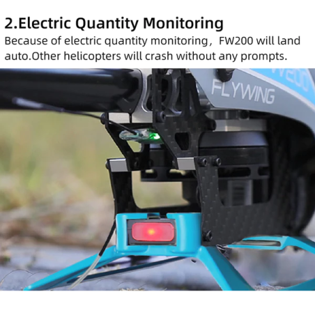 FLY WING Helicóptero FW200 RC GPS/TOF H1 - Amarillo RTF