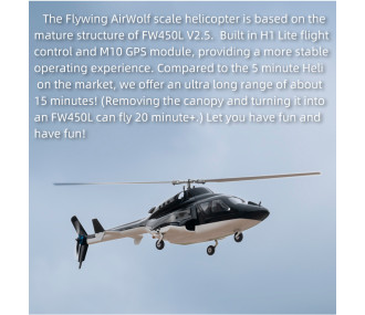 FLY WING - Helicoptère RC Airwolf - PNP 2