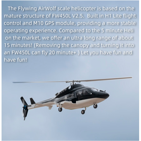 FLY WING - Airwolf RC-Helikopter - PNP