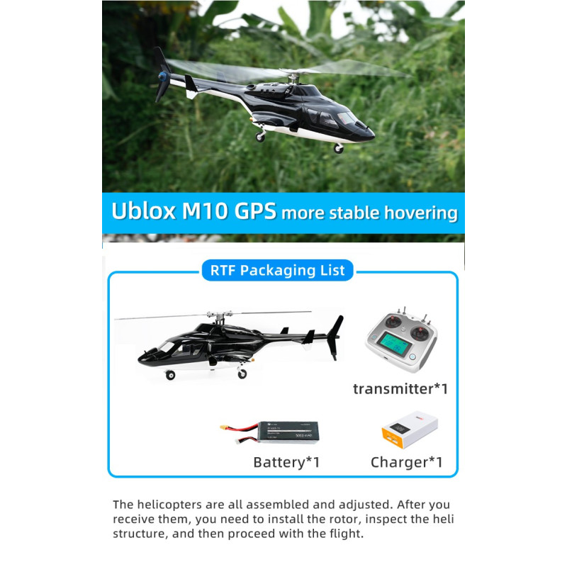 FLY WING - Helicoptère RC Airwolf - PNP