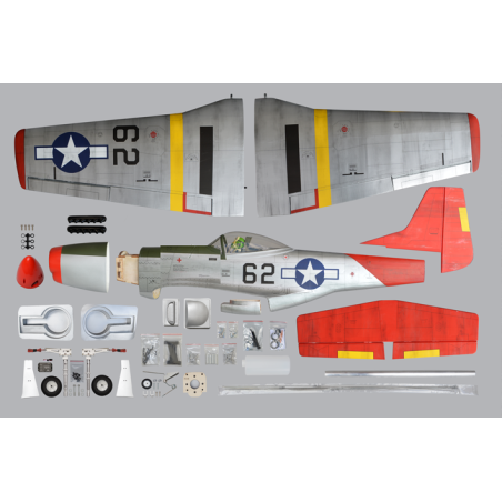 Phoenix Model P51 MUSTANG 1,41m ARF .46 - .55 - FLASH RC aircraft