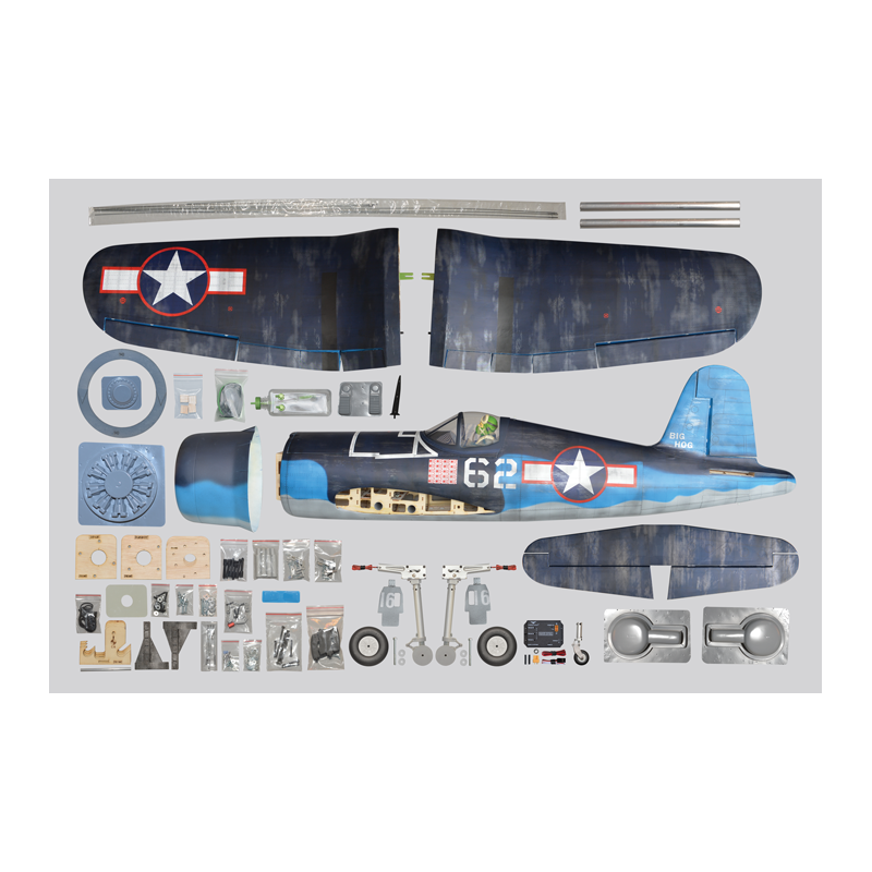 Warbird RC - Phoenix Modelo F4U-CORSAIR 1,8m ARF 26-35cc -Flash RC Aviones