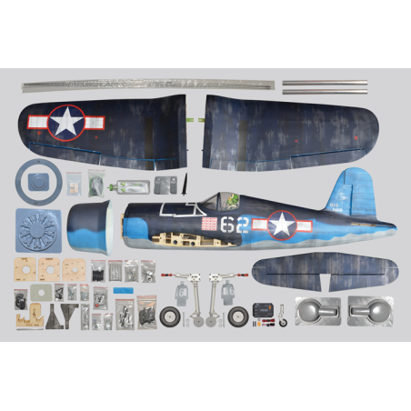 Warbird RC - Phoenix Modelo F4U-CORSAIR 1,8m ARF 26-35cc -Flash RC Aviones
