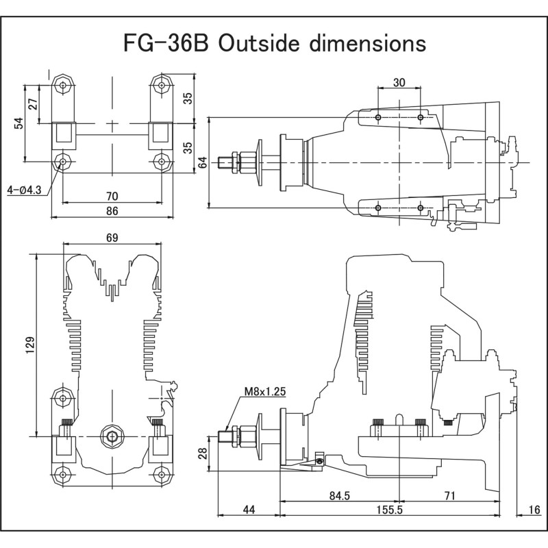 4-Takt-Motor SAITO FG-36B - Benzin