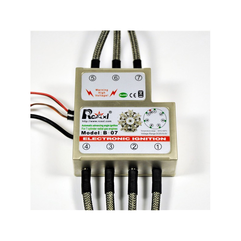 Accensione per 7 cilindri candela radiale 1/4 32 90° RCEXL