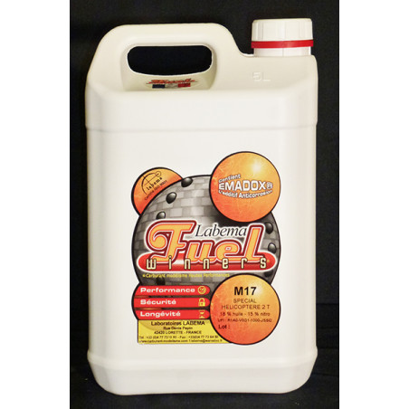 Combustible para helicópteros RC - M17 5l. heli fuel Labema 12% nitro / 18% aceite - FLASH RC