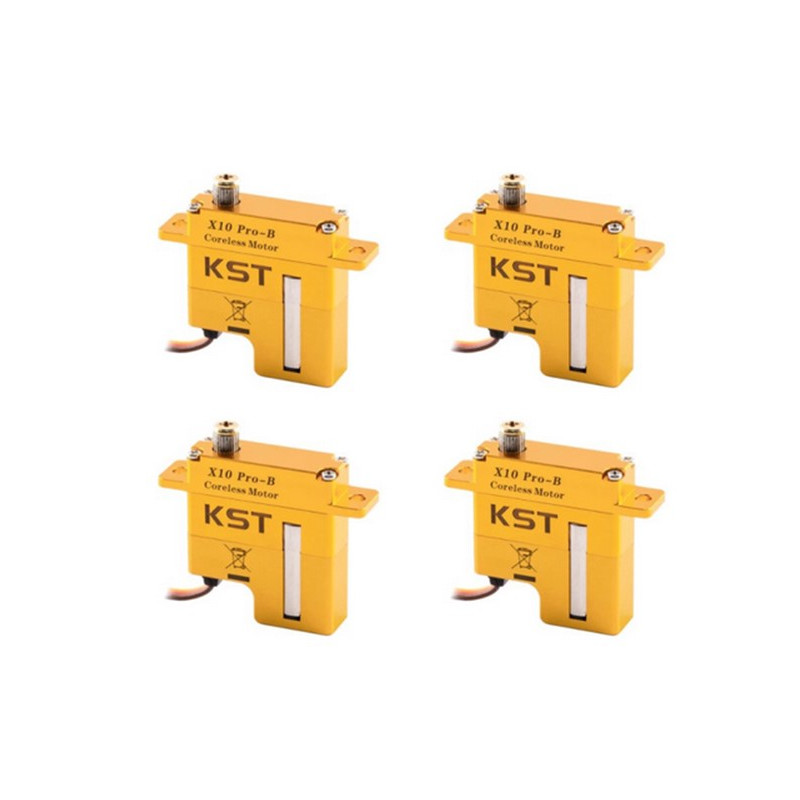 Pack 4 x Servo aile KST X10 PRO-B ( 25g, 11,5kg.cm, 0,10/60°) - FLASH RC