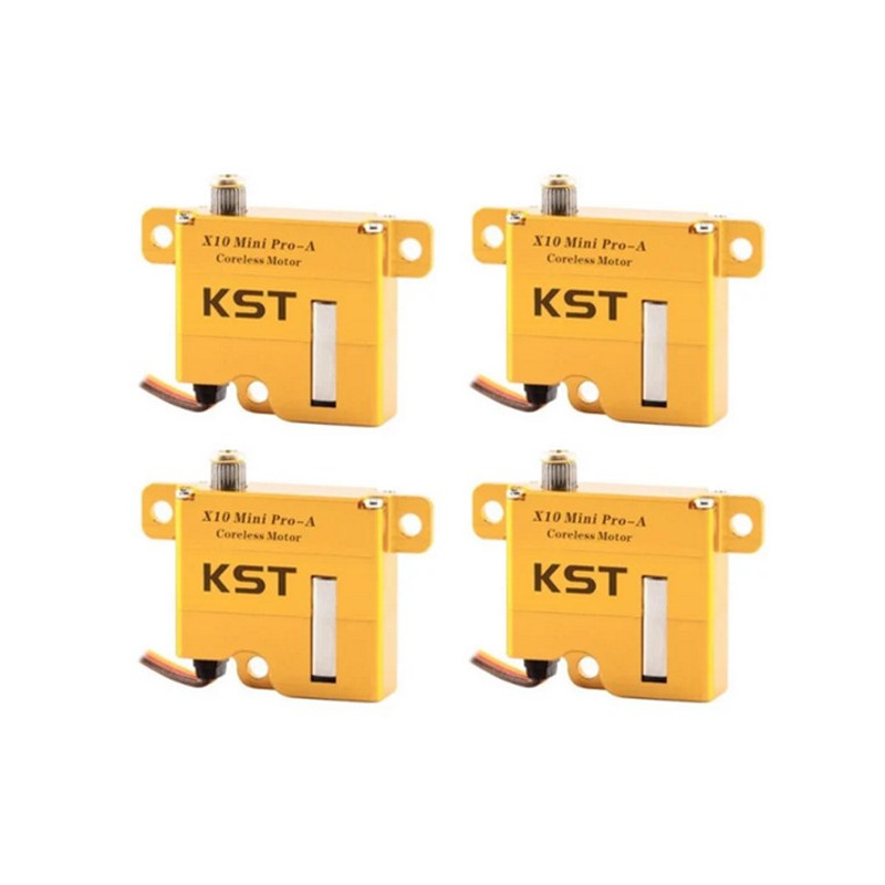 Pack 4 servos - Servo aile KST X10 MINI PRO-A ( 20g, 8kg.cm, 0,08/60°) - FLASH RC