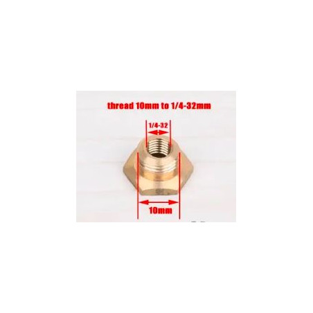 Adattatore per candele da 10 mm a 1/4 32 (glow) - RC Flash
