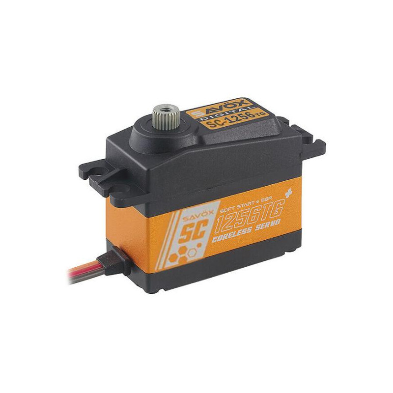 Servi - Savox SC-1256TG titanio standard digitale (52g, 20kg.cm, 0.15s/60°) - FLASH RC