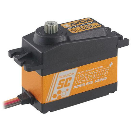 Servi - Savox SC-1256TG titanio standard digitale (52g, 20kg.cm, 0.15s/60°) - FLASH RC