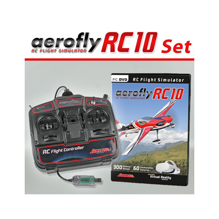 Simulatore Aerofly RC10 + Game commander Mode 2