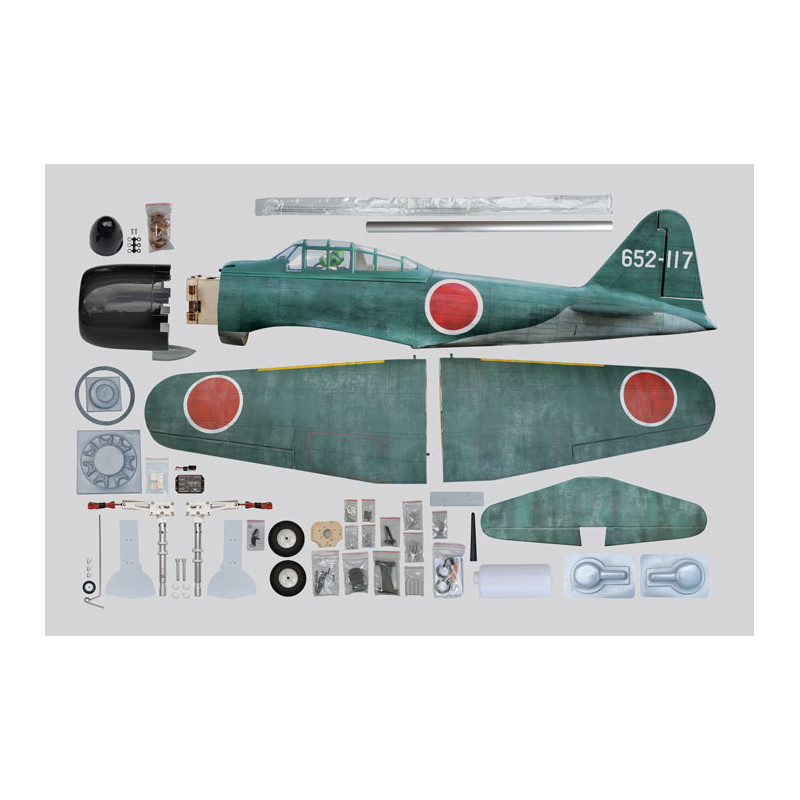 Flugzeug Phoenix Model_ZERO A6M_1,40m ARF .46 -.55