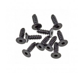 AXIAL AXA0413 Hex Sckt Tapping Flat Hd M2.6x8mm Blk(10) - FLASH RC