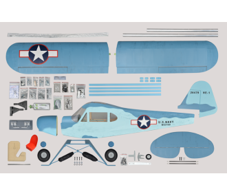 Flugzeug Phoenix Model_NAVI PIPER J3 CUB_2,3 m_ARF 20 - 26CC