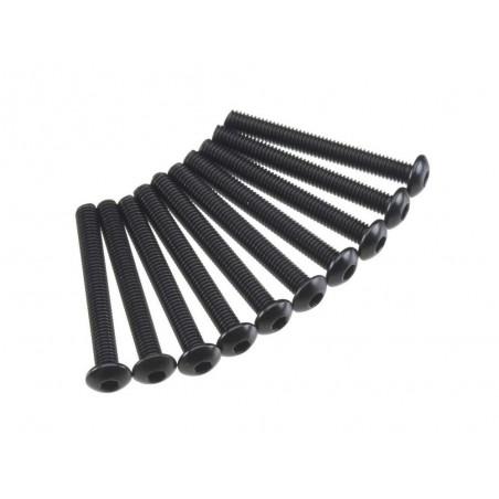 AXIAL AXA120 Hex Socket Button Head M3x25mm Black (10) - FLASH RC